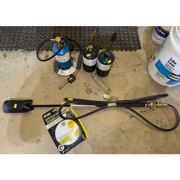 Torch Collection w/ New Smoke Detection - Tiger Torch Bunsen Burner & More 