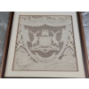 Image 2 : Framed Vintage Piece of Nottingham Lace, Traditional English Textile ( 16"W x 16.5"H)