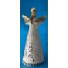 Image 1 :  Large Battery Powered Holiday Light Up Angel (1 FT Tall) Plus Partylite Angel (wing glued back on)