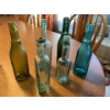 Image 6 : antique bottles HP sauce WORCESTERESHIRE sauce Patterson sauce, and 3 more antique green coloured ha