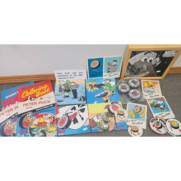 Peter Puck Memorabilia Collection from NBC's Hockey Series