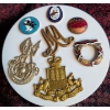Image 1 : Canadian Military Cap Badges and Rodeo Pins