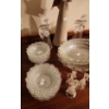 Image 2 : Bubble Lace Glassware Serving Bowl Set, Various Angels- Tallest 14 T, and More!