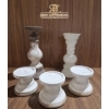 Image 1 : Hometrends Crackle Candle Holders Set