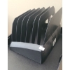 Image 4 : File Holder in Frame w/ Wheels 18 W, 15 D, 22 T, Garbage Pails, Desk Top Paper/ File Organizers
