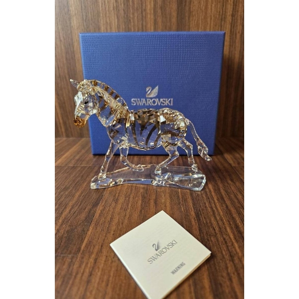 Swarovski Crystal Horse Figurine with Original Box and Paperwork