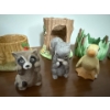 Image 3 : Collectible Hand Painted Porcelain 'Woodland Surprises' Animals (5pcs) Jacqueline B. Smith 