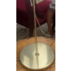 Image 2 : Curved Brass Based Lamp w/Shade