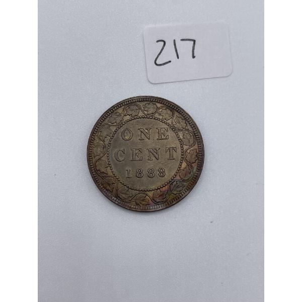 1888 Canadian Large One cent