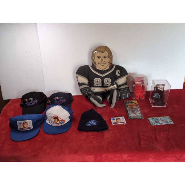 Vintage Gretzky Doll, Hats, Bears and Crests