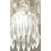 Image 2 : Vintage Ceiling Light Fixture 7" Diameter, 9" T As Shown Installed