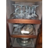 Asst Crystal & Wine Glasses, Silver Plated Tea Set, Platters and more