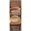 Image 1 : Trio of Chairs: Wooden Chair 15 W, 15 D, 30 T and Two Chairs w/ Upholstered Seats 19 W, 16 D, 31 T 