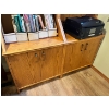 Image 5 : Corner Oak shelving set three pieces in total all very well handcrafted ready for Home or Library 