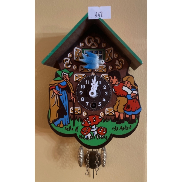W. Germany Red Riding Hood Cuckoo Clock 8T
