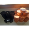 Image 4 : Black and Orange Foam Hockey Pucks