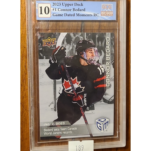 Topps Connor Bedard Team Canada Setting World Juniors Record Card