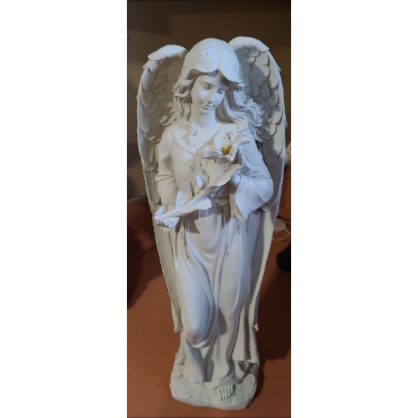 Angel Holding Flower 49 T, 14 Diameter Base