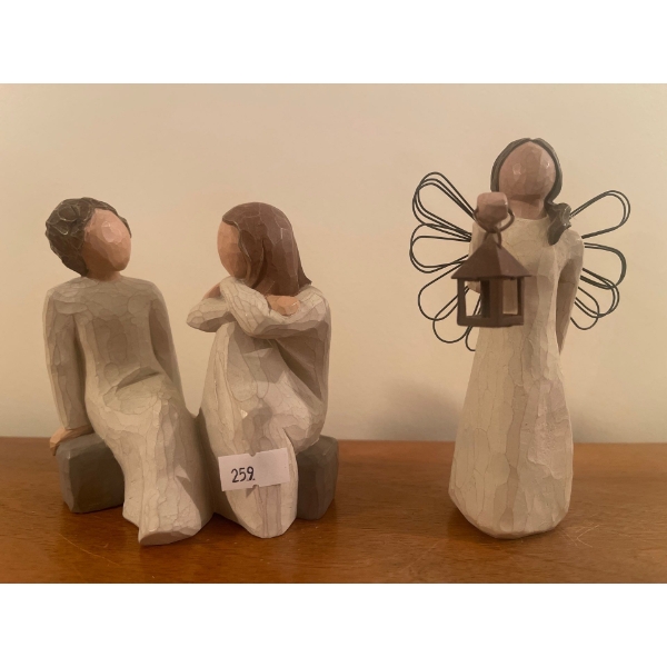 'Willow Tree' Faceless Figurines 4.5T 'Heart & Soul' & 'Angel of Hope'