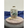 Image 3 : Hand Painted Mountain Scene Snuff Bottle with Spoon 3H