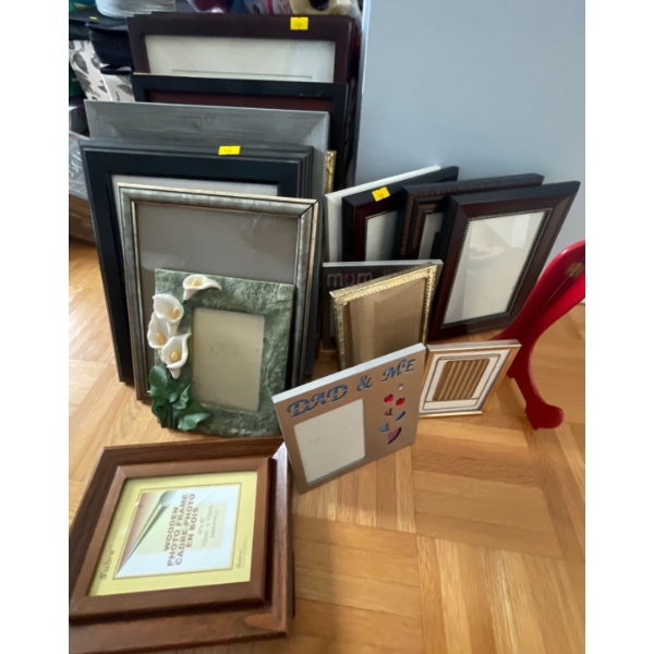 Assortment Of Photo Frames of All Sizes