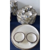 Image 2 : Vintage Earthenware Dinner Service Niderviller France In The Prunes Pattern #2