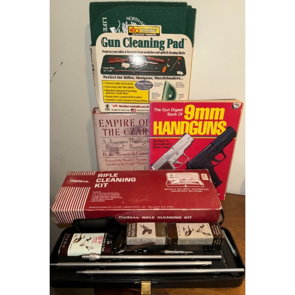 Gun Lovers Essentials - 9mm Handguns Book Cleaning Kits & More