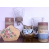 Image 1 : Decorative Homeware Items Featuring Ceramic, Wood, and Glass Pieces