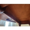 Image 3 : Expandable Round Wooden Side Table With Turned Legs