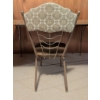 Image 4 : Wood-Laminate Dining Table and Metal Chair with Upholstered Backrest