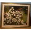 Image 2 : XL Oil On Board Landscape Art 58x48 w/ Bonus Beveled Gold Frame 