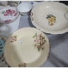 Image 5 : China: Royal Swan, Royal Albert, More- B&W Deep Plate 11 X 10 and Glass Vase 6" Top, 10 T