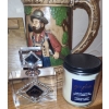 Image 6 : Assorted Barware Including Large Stein (Small Chip on Hat as Shown), Decorative Bottle and More!