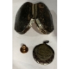 Image 1 : Victorian Sterling Silver Pill Box Sterling Silver Pendant 18.8g "Field Day 1909 Basketball"