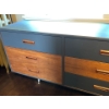 Image 2 : Vintage Wood Dresser 75"L H25" D18"