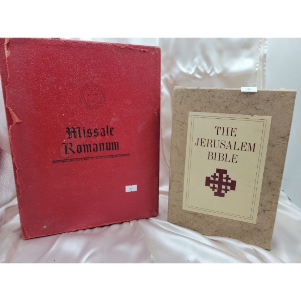 Religious Reads 'The Jerusalem Bible' w/ 'Missale Romanum'