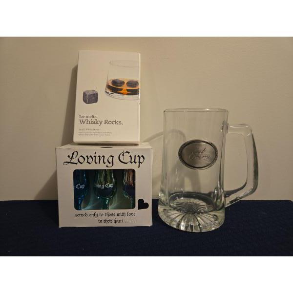 Personalized Beer Mug (Jack), Whiskey Rocks and 'Loving Cup' Collection 