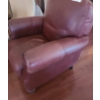 Image 3 : Natuzzi Brown Leather Club Chair 38 w 42 h