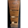 Image 2 : Vintage Wooden Filing Cabinet  - 16W, 27D, 54T 