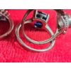 Image 5 : 3 Silver Stamped 925 Rings with Unknown Gems