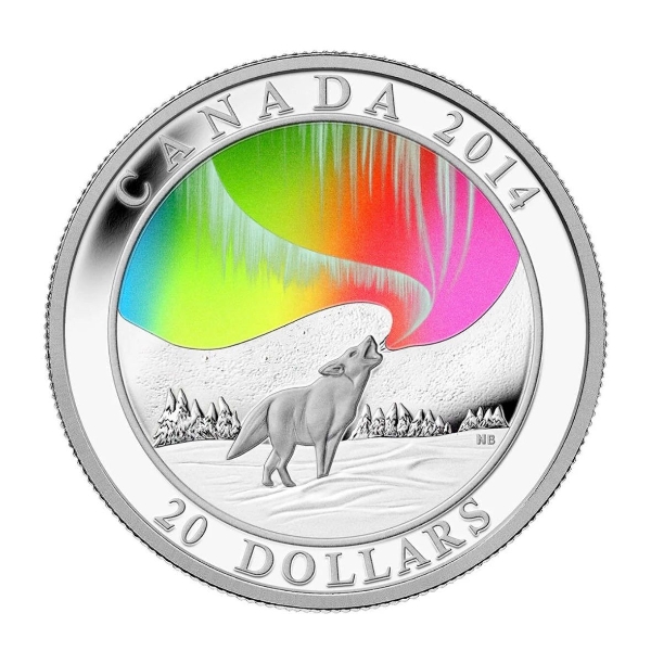 2014 $20 A Story Of The Northern Lights: Howling Wolf - Pure Silver Coin
SKU: 129299