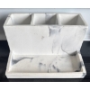Image 2 : Banker's Luxury Ball Point Pen & Lead Pencil w/ Monte Blanc Ink Cartridge & Desk Organizer
