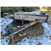 Image 5 : Rainbow flat deck trailer in great condition with ramps tires still in good shape