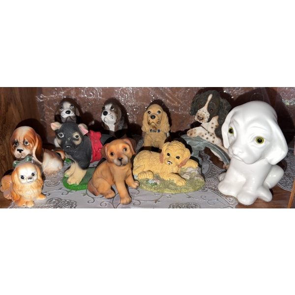 Dog Figurines by Multiple Makers
