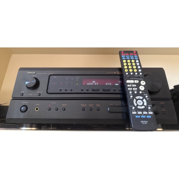 DENON AVR-1804 6.1 Channel A/V Reciever w/ Remote Controller 