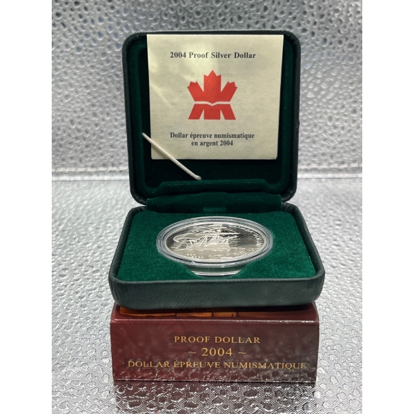 2004 Canadian 400th Anniversary of the First French Settlement  25.175g 99.99% Silver		