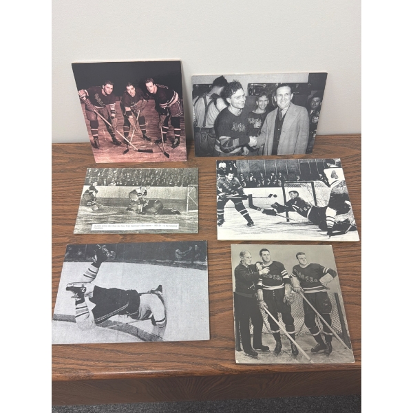 Vintage New York Rangers Hockey Photos With Historical Notes