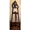 Image 3 : Antique Rococo-Style 20th Century Mahogany Rustic Hand Carved Easel