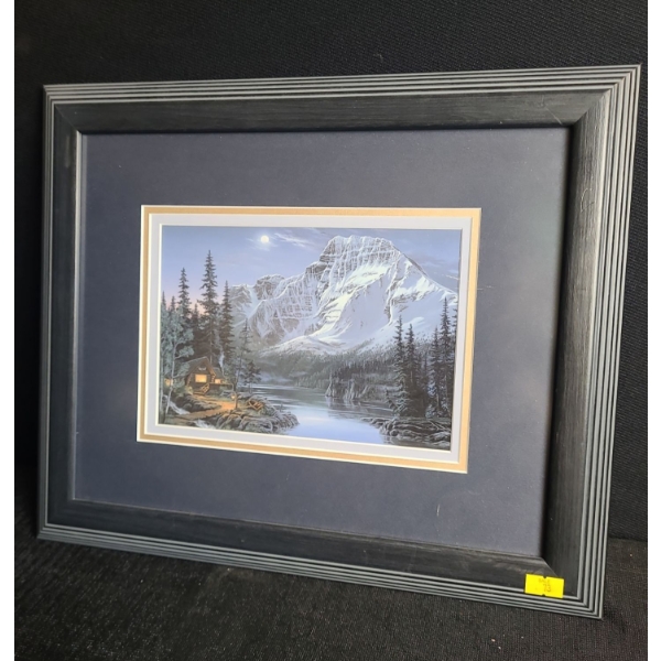 Mountain Majesty (C-818) Print 16 X 13 by Frank Buchwitz, Framed Under Glass
