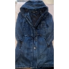 Image 1 : Long Denim 3/4 Legnth Jacket w/ Winter Outerwear  Size M